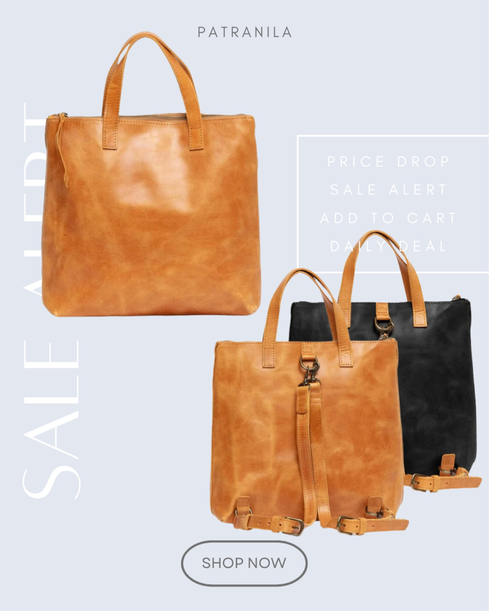 Use my code for $59 off! The Abera Convertible Backpack is another one of my fave purchases from last year. The leather quality is excellent, it's lightweight, and holds way more than you'd think. I have the Black/Cognac. 

Use code SHOPSALE for almost $60 off. Leather bag, genuine leather, travel bags, leather backpack. #AbleClothing 

#LTKworkwear #LTKsalealert #LTKitbag