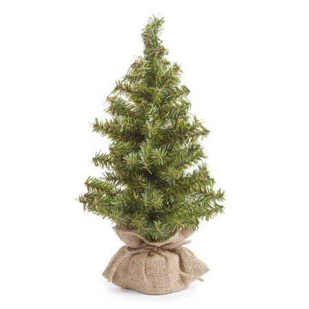 Mini Canadian Pine Tree with Burlap Base: 15 inches | Walmart (US)