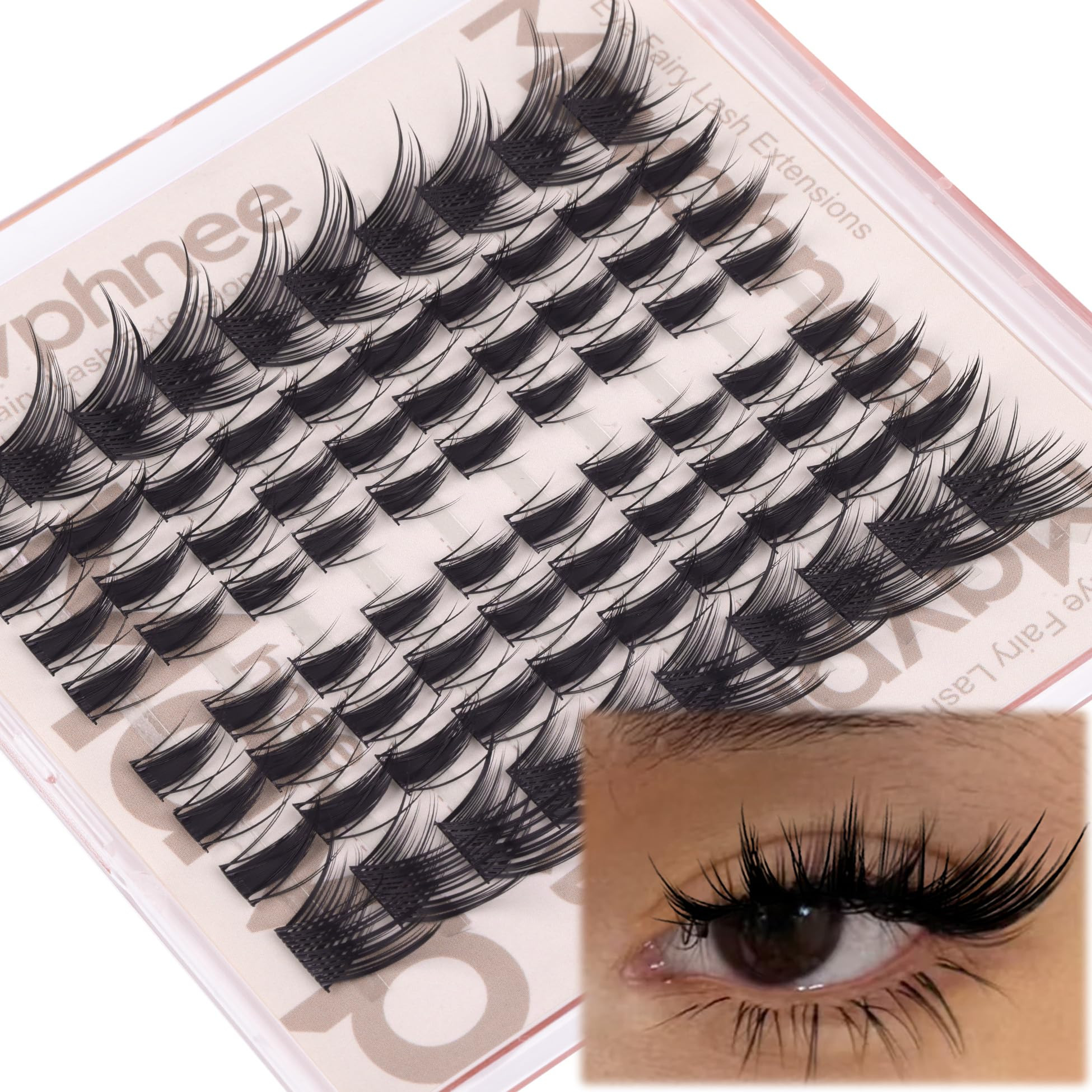 Fox Eye Lash Clusters Cat Eye Lash Extensions Wispy Manga Eyelash Clusters Anime Cluster Eyelash ... | Amazon (US)