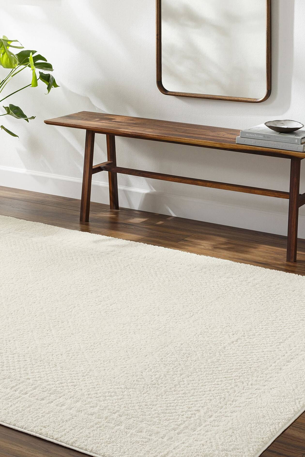 Scandi Modern High Pile Area Rug - Ivory - Livabliss - Home All | H&M GB | H&M (UK, MY, IN, SG, PH, TW, HK)
