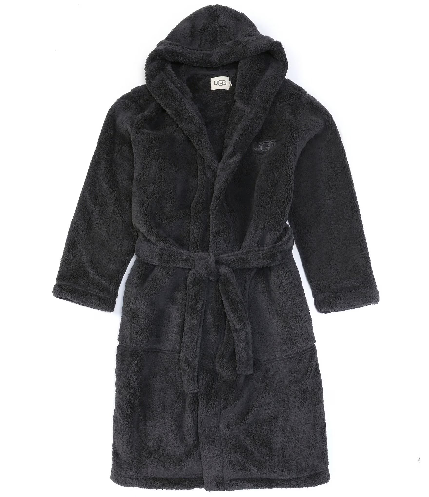 UGG® Loungewear Beckett Long-Sleeve Faux-Sherpa Hooded Robe | Dillard's | Dillard's