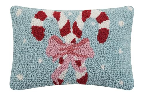 Peking Handicraft Giftable Pillows Holiday Candy Canes Hook Pillows, 8-inch Height, Polyester Filler with Zipper Closure, Home, Indoor | Amazon (US)