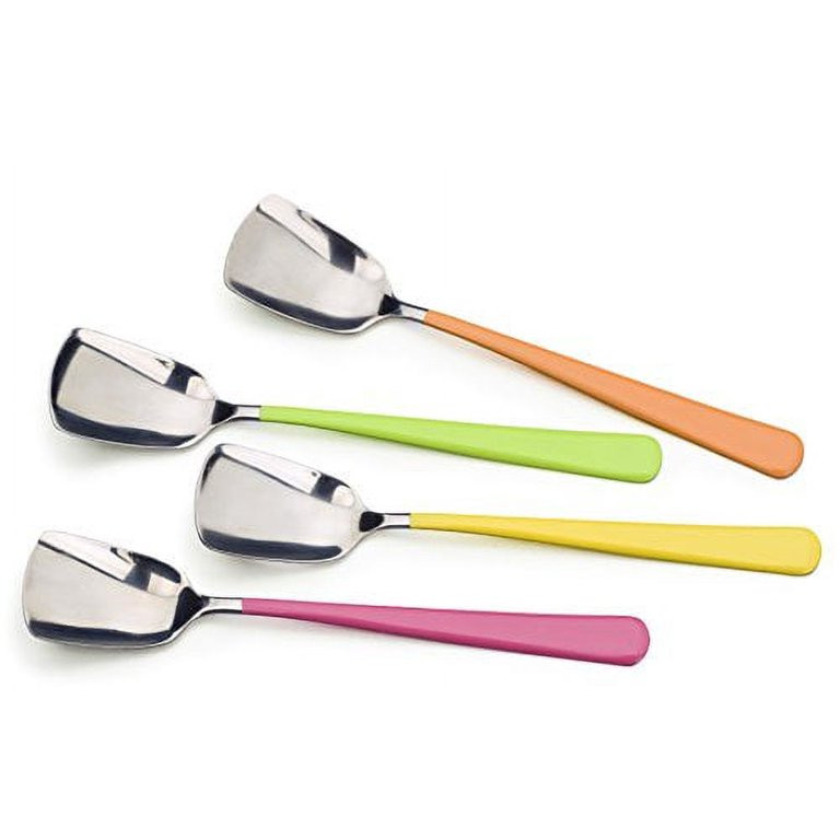 RSVP Endurance Stainless Steel Ice Cream Spoon with Colorful Handle, Set of 4 - Walmart.com | Walmart (US)