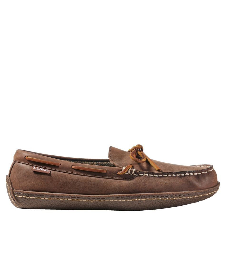 Men's Handsewn Slippers, Flannel-Lined | L.L. Bean