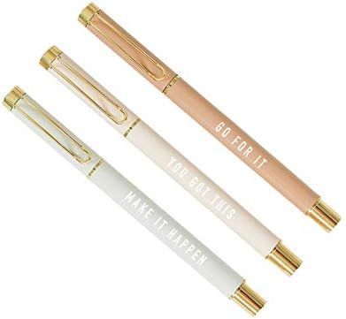 Amazon.com : Sweet Water Decor You Got This Metal Pen Set | Inspirational Gifts for Women | Offic... | Amazon (US)