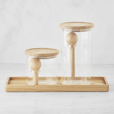 Hold Everything Coffee and Tea Canisters with Tray | Williams Sonoma | Williams-Sonoma