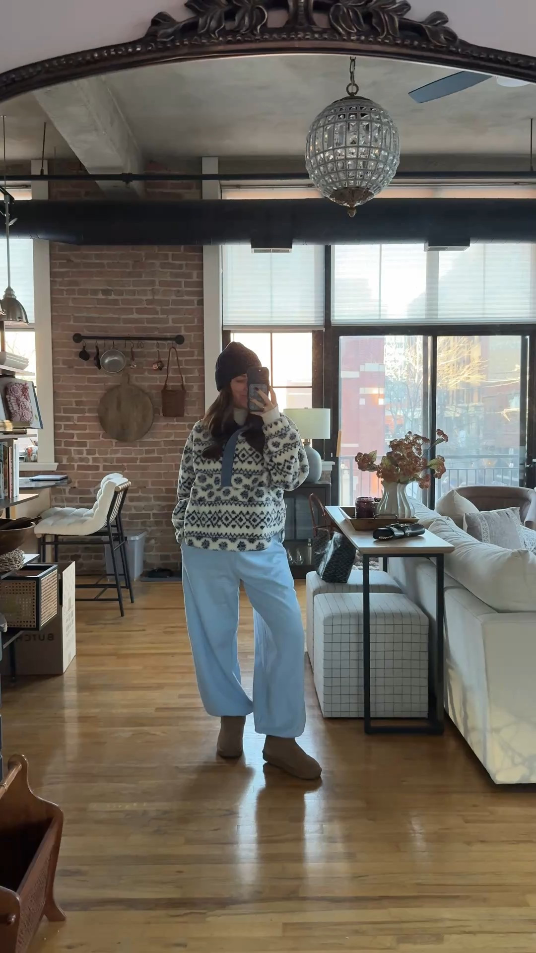 Comfy winter outfit- wearing a small in the pants (run big) and large in the pullover 

#LTKBump #LTKSeasonal