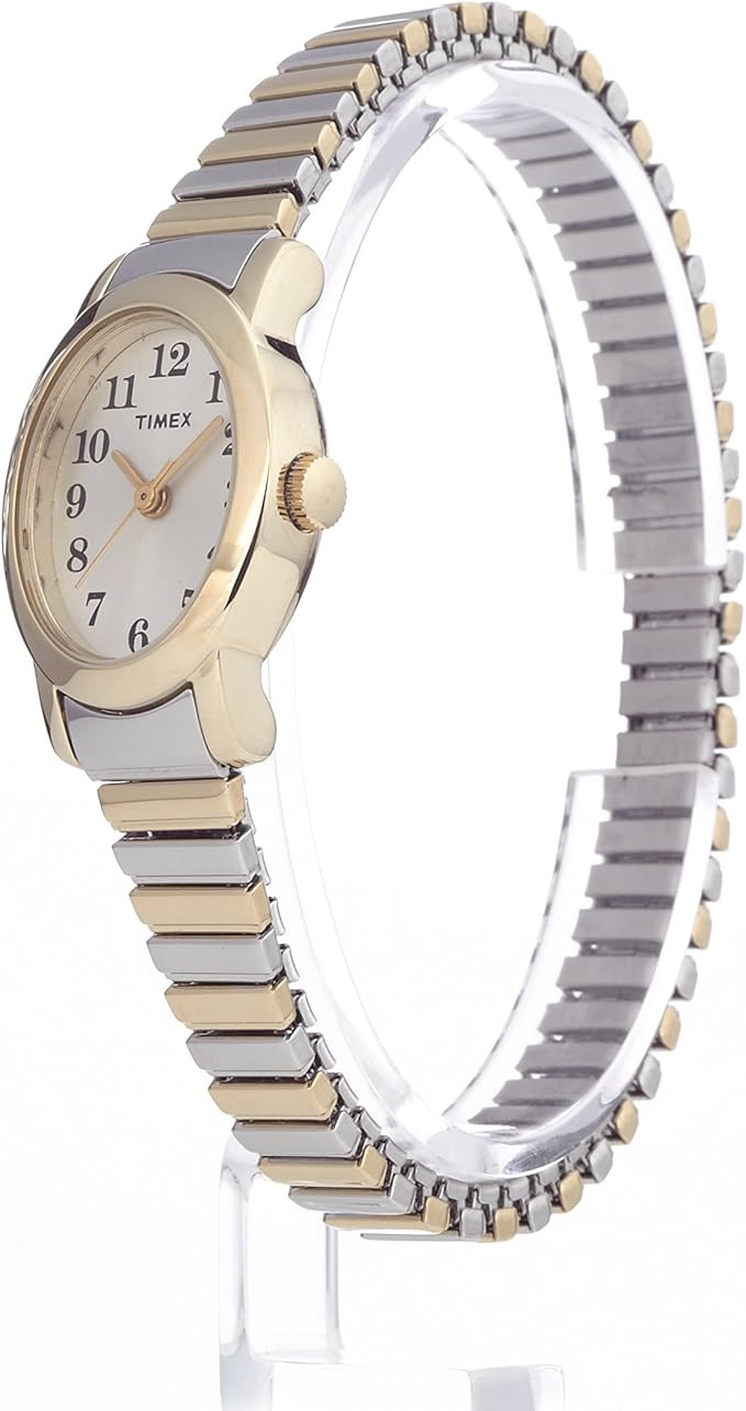 Timex Women's Cavatina Watch - TPearl Dial Gold-Tone Case | Amazon (US)