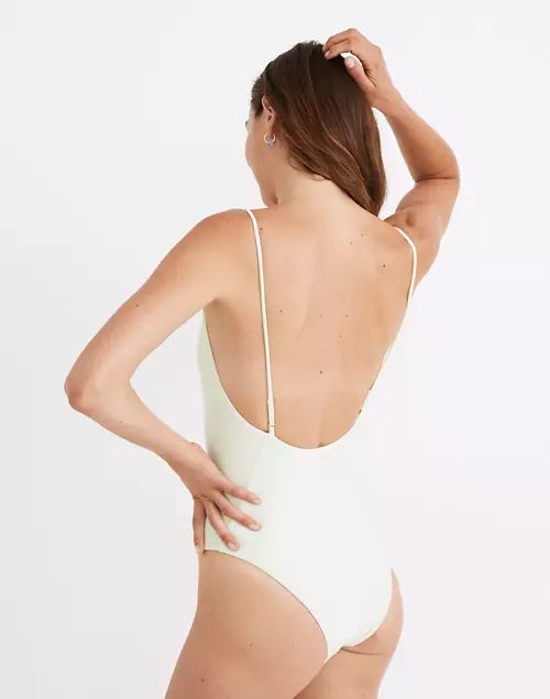 Madewell Second Wave Spaghetti-Strap One-Piece Swimsuit | Madewell