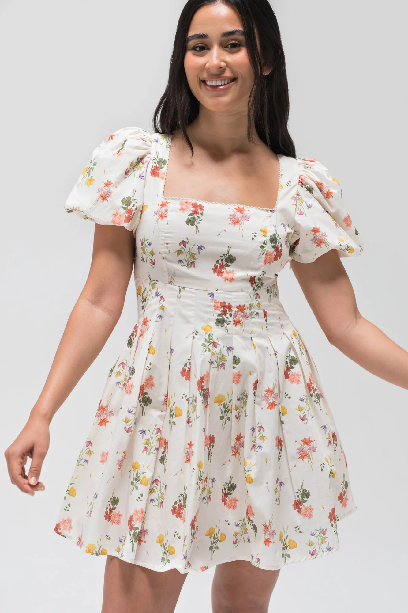 Bernice Floral Mini Dress | Morning Lavender