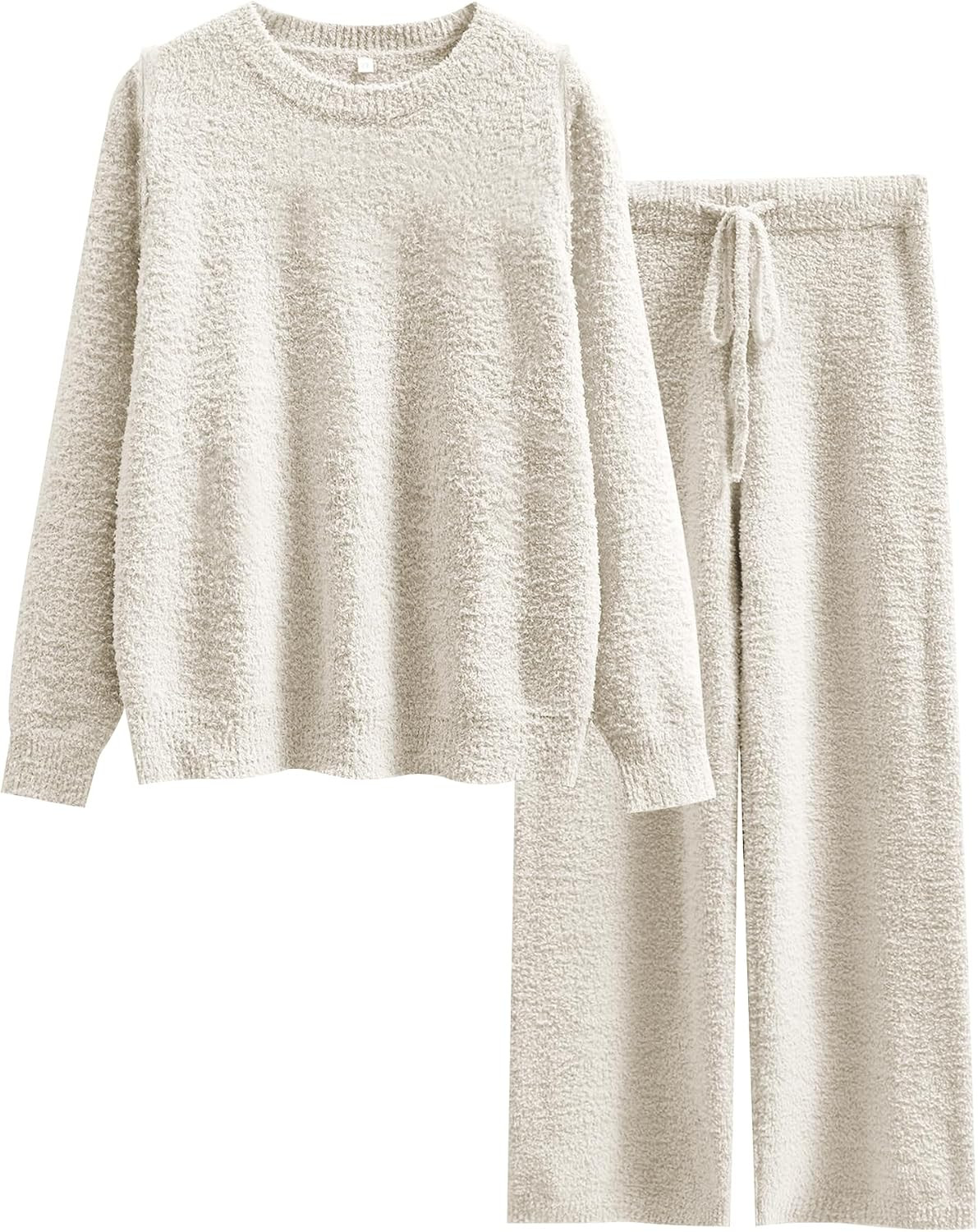 ANRABESS Lounge Sets for Women Fuzzy Fleece Pajama Set | Amazon (US)