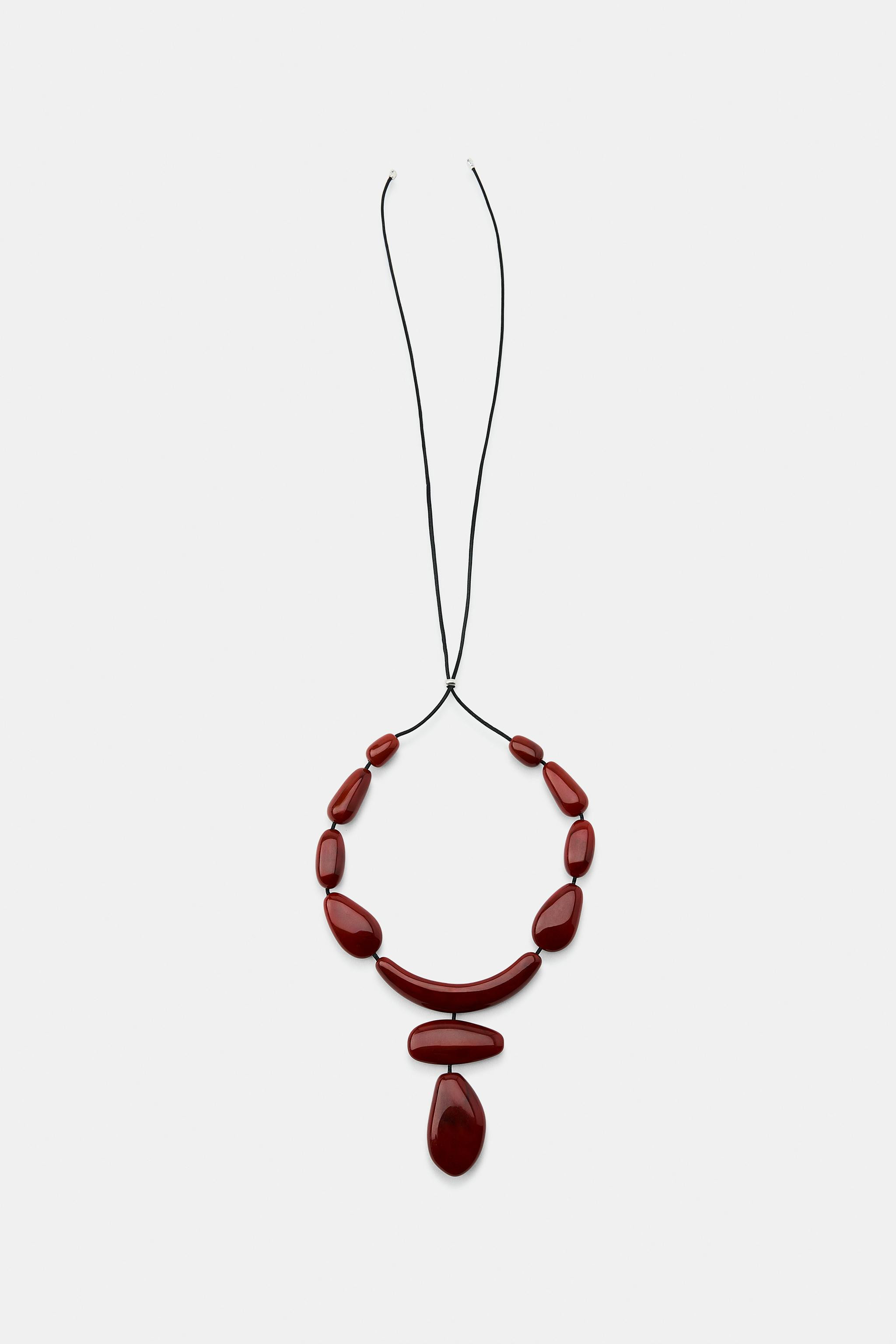 RESIN MIX BALL NECKLACE | Zara US
