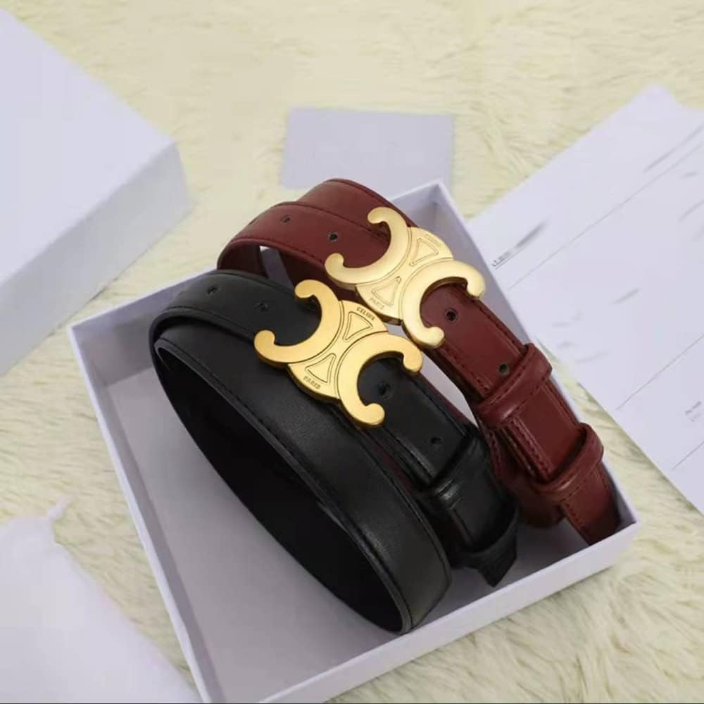 Ladies fashion belt Alloy buckle belt can be matched with jeans belt width 2.4cm | Amazon (US)