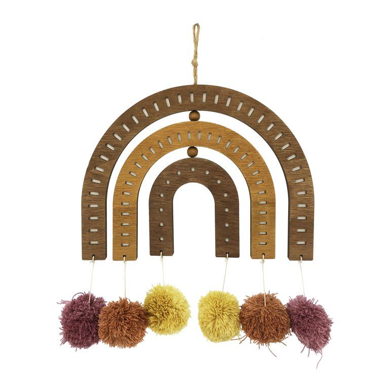 Way To Celebrate Harvest Dangle Pom-Pom Decoration 12” | Walmart (US)