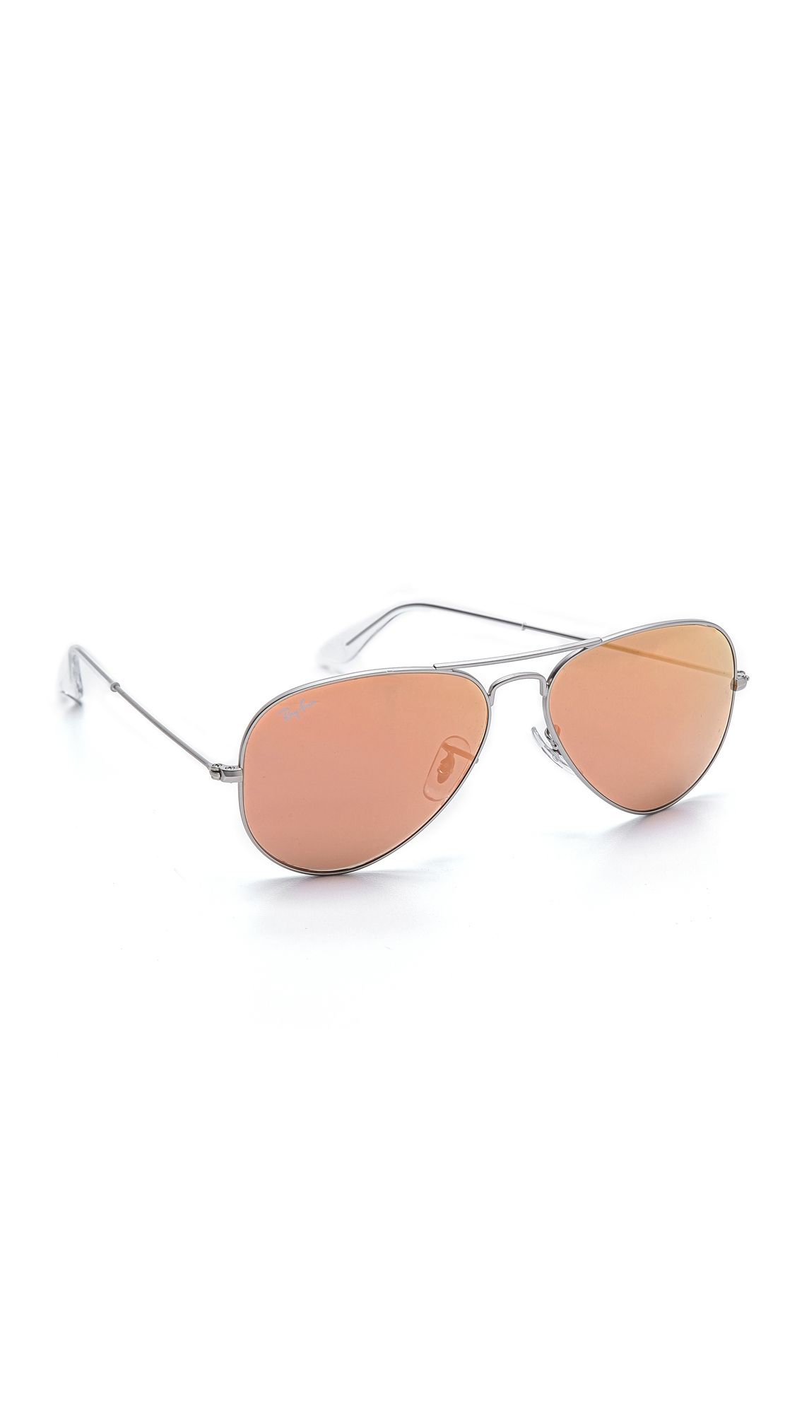 Flash Lens Matte Aviator Sunglasses | Shopbop