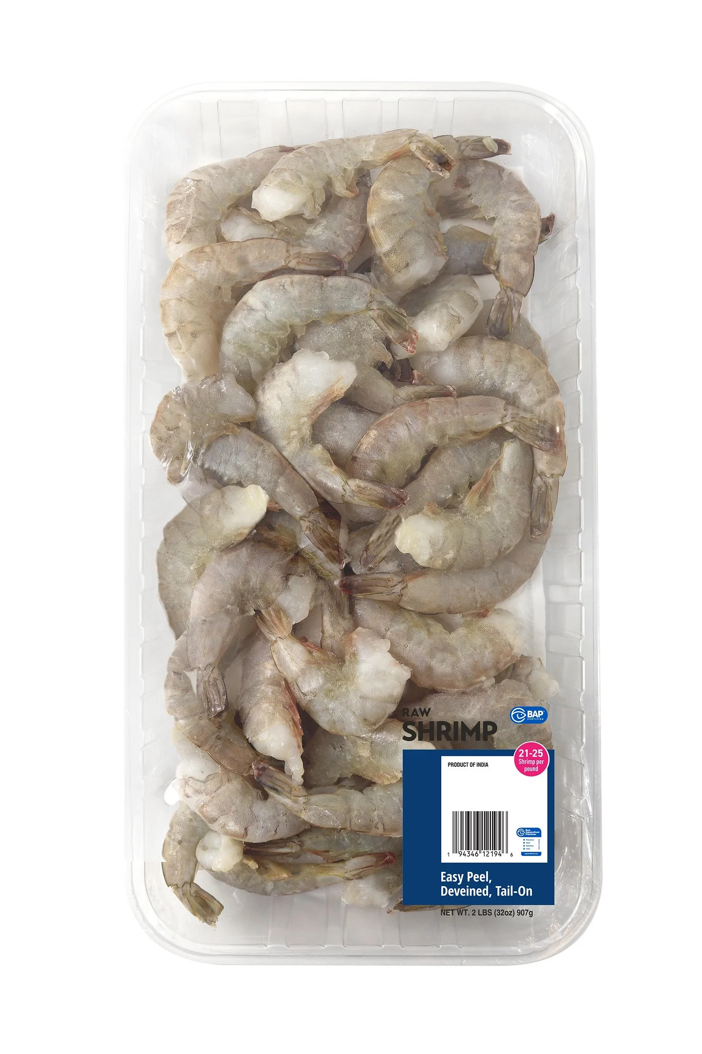 Fresh Jumbo Raw Shrimp Easy-Peel Deveined Tail-on, .75-1.25 lb (21-25 Count per lb), Ready to Coo... | Walmart (US)