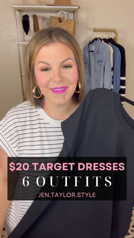 These spring dresses from Target are just $20 each and SO versatile! Perfect budget friendly option for teacher outfits, vacation outfits, casual workwear, ANYTHING. 🙌🏻 These also come in regular and plus sizes XS-4X. I do prefer a 2X in these for a little extra hip + booty room. 😉 Plus size dress, plus size outfit, midsize outfit, casual spring outfit, wardrobe basics, Target try on, pear shaped outfit
6/27

#LTKPlusSize #LTKVideo #LTKFindsUnder50