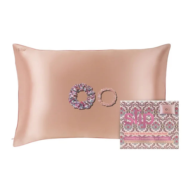 ($120 Value) Slip Silk Queen Pillowcase and Scrunchies Gift Set - Chelsea, 3 ct | Walmart (US)