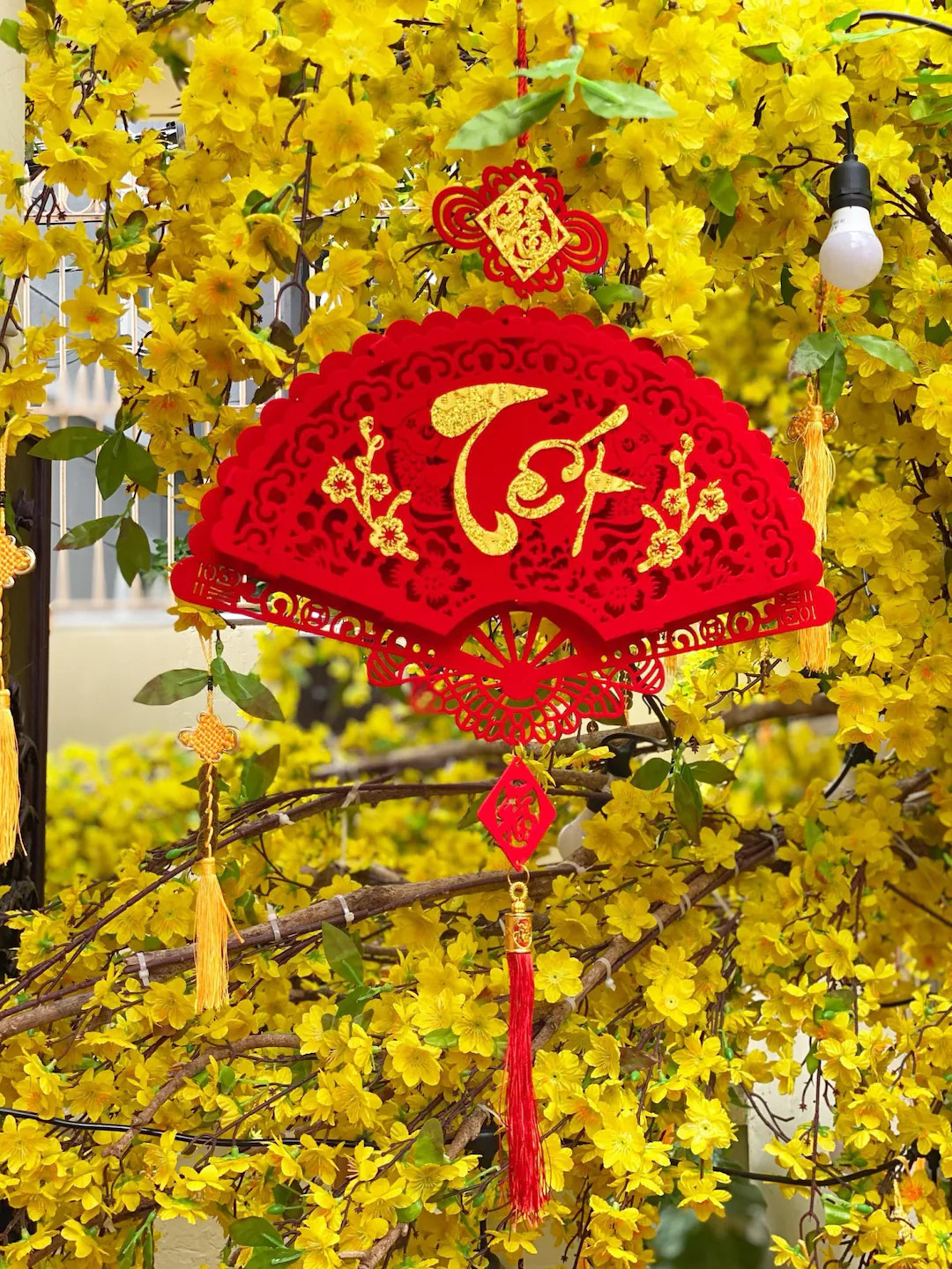 Vietnamese New Year Decorations Knot Pendant Red Hanging Ornaments, Lunar New Year Home/office De... | Etsy (US)