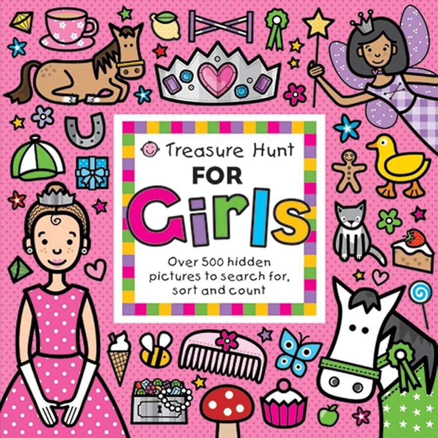 Treasure Hunt for Girls: Over 500 hidden pictures to search for, sort and count! | Amazon (US)
