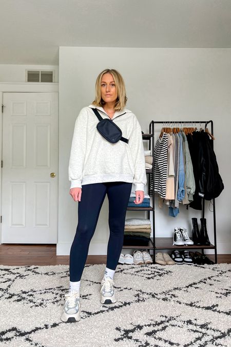 Spring outfit. Spring outfits. Casual outfit. Casual outfits. Oversized sweatshirt. Leggings. Sneakers.  

Sizing
Sweatshirt is a medium.
Leggings are a medium.

#LTKstyletip #LTKunder100 #LTKunder50
