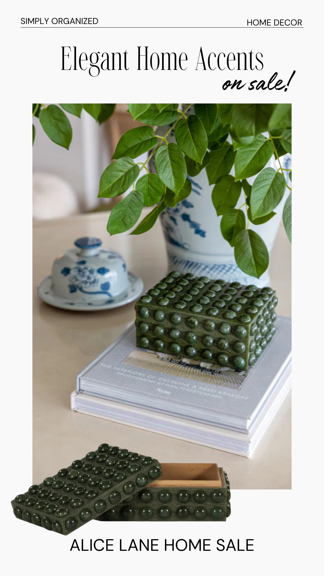 Alice Lane Home is having a great sale! This green box is SO PRETTY!! 

 #LTKHome #LTKSaleAlert