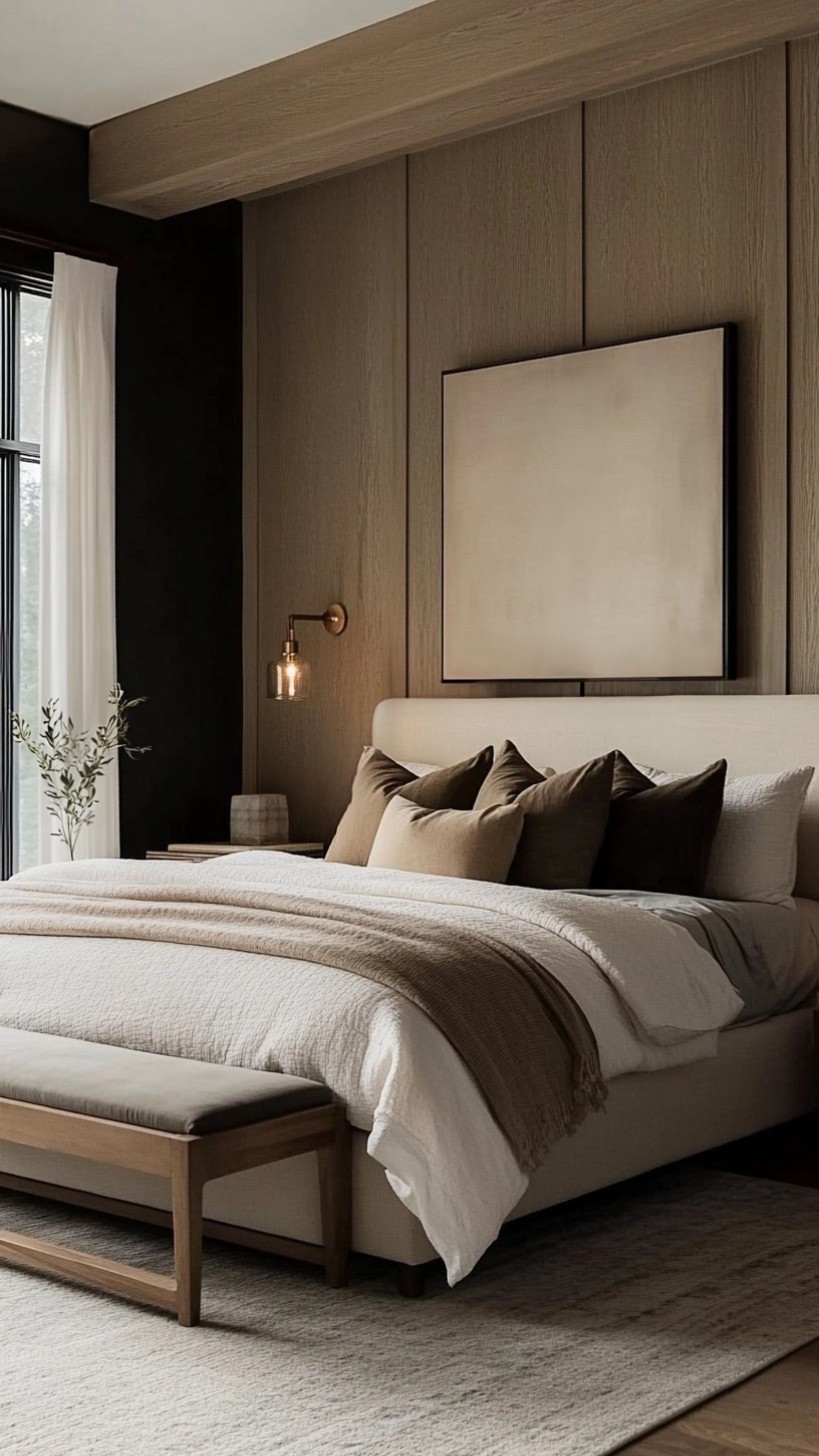 a moment for this accent wall |white oak + soft whites + a touch of black| 🤎

#LTKHome