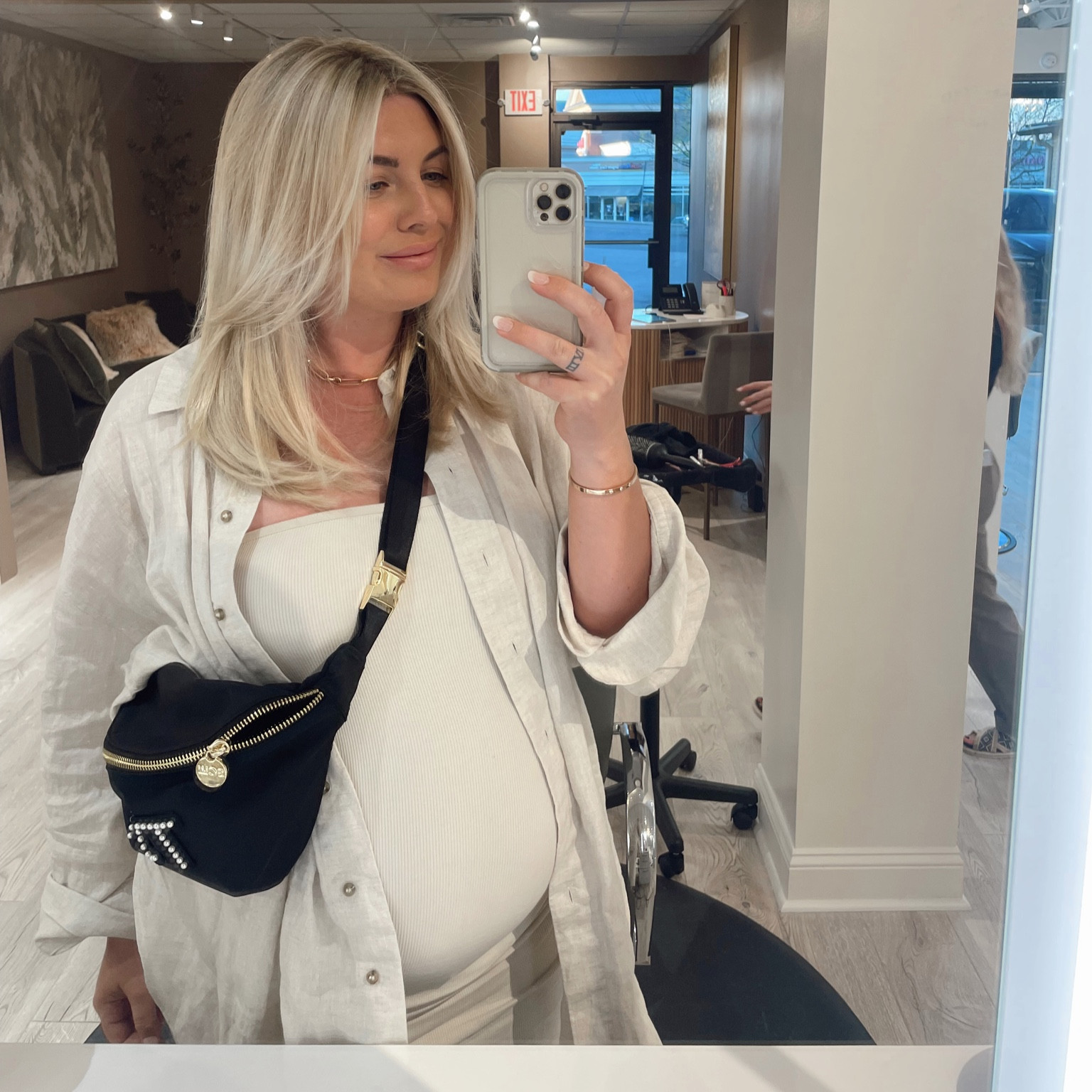 Easy dressing, some self tanner, and lip liner making this mama feel *alive*. This pregnancy I have been living in tube dresses and oversized linen shirts, especially in this southern spring weather. Both pieces under are under $50! Also just got myself a proper fanny cross body and am in love. Used an inexpensive Amazon one for awhile to make sure I liked the look/usability and then upgraded. Linked everything on LTK because I’m that girl now!

#LTKunder50 #LTKbump
