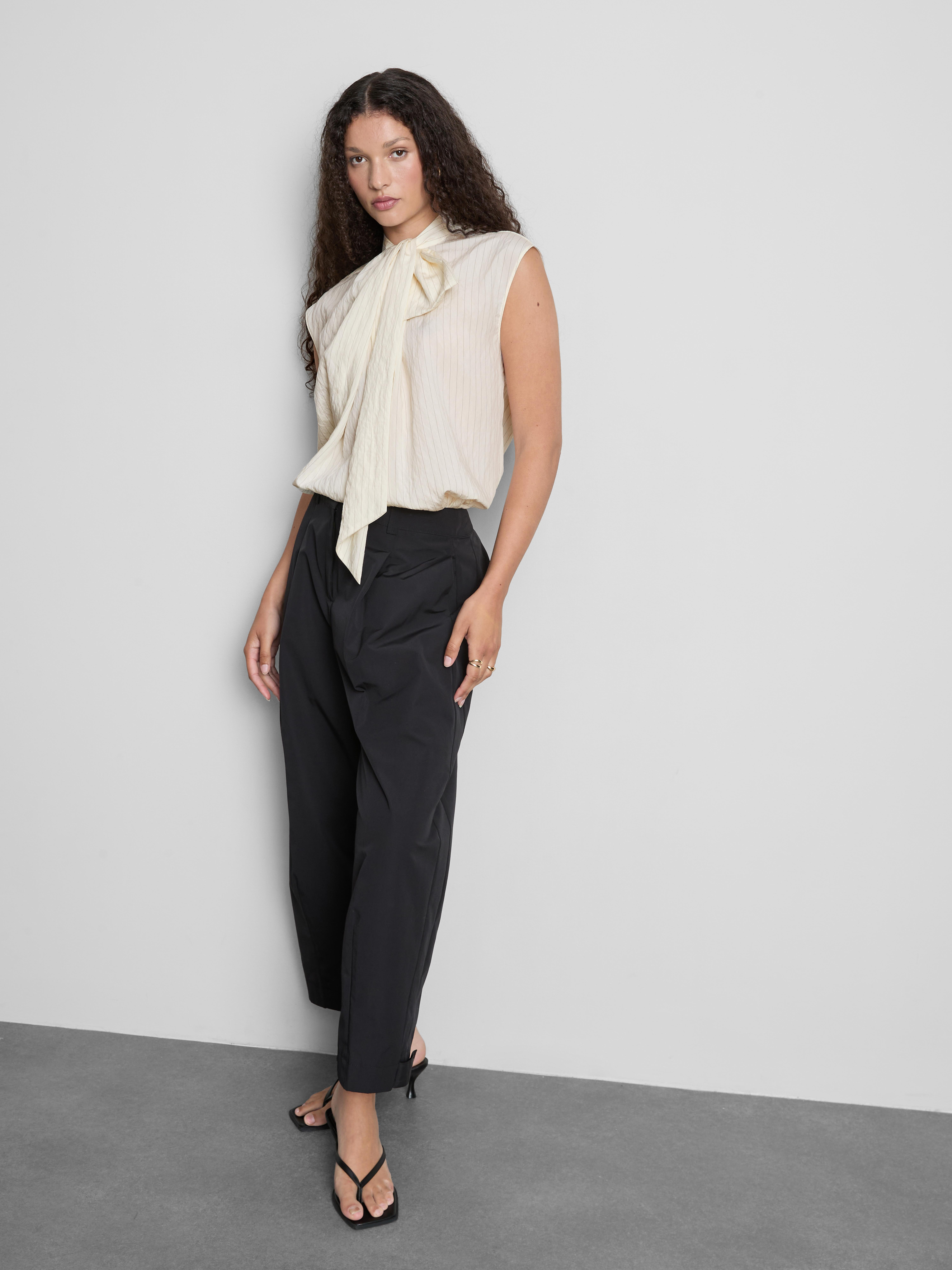 The Edit Striped Tie Front Blouse | Primark UK