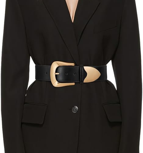 TRIWORKS Women Wide Elastic Waist Belt for Dresses Fashion Wide Stretchy Belt | Amazon (US)