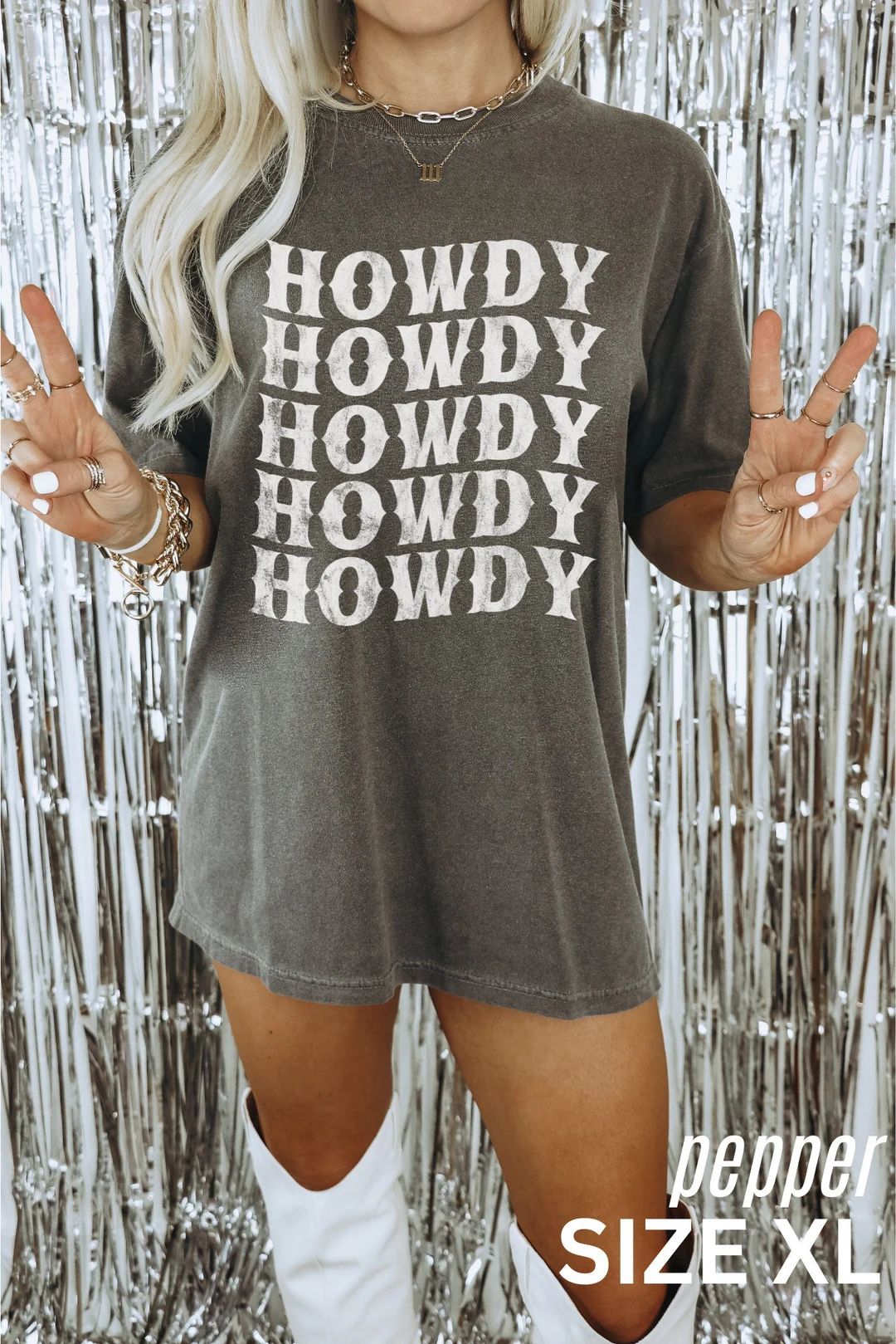 Comfort Colors Howdy Shirt, Country Concert Shirt, Vintage Distressed Cowgirl Shirt, Howdy Tee, N... | Etsy (US)