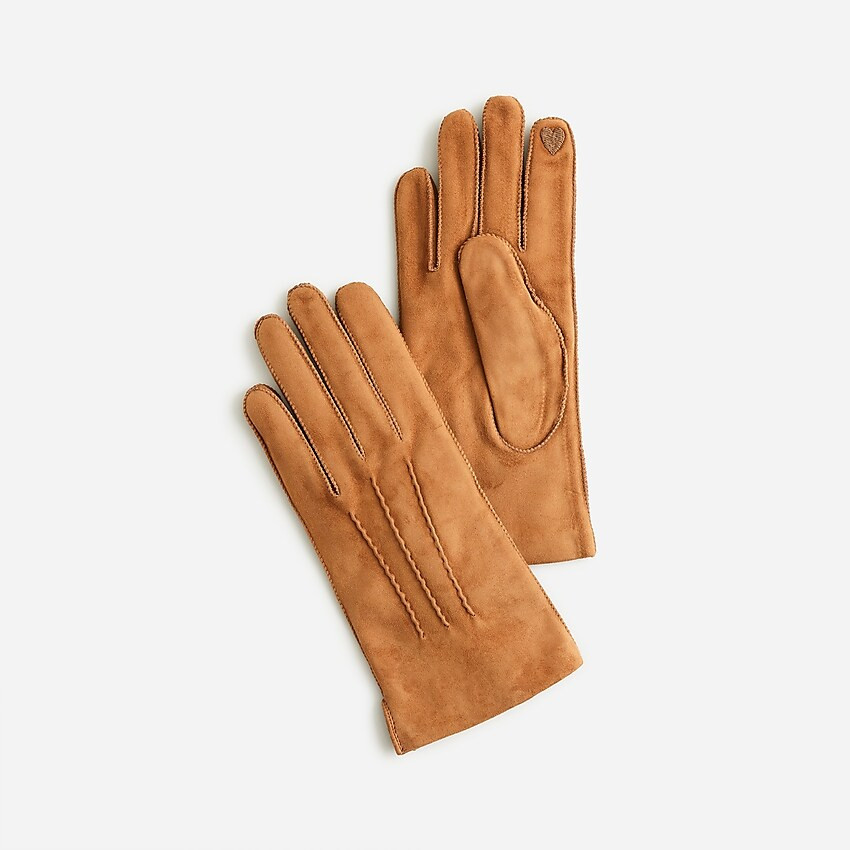Italian suede touch-screen gloves | J. Crew US