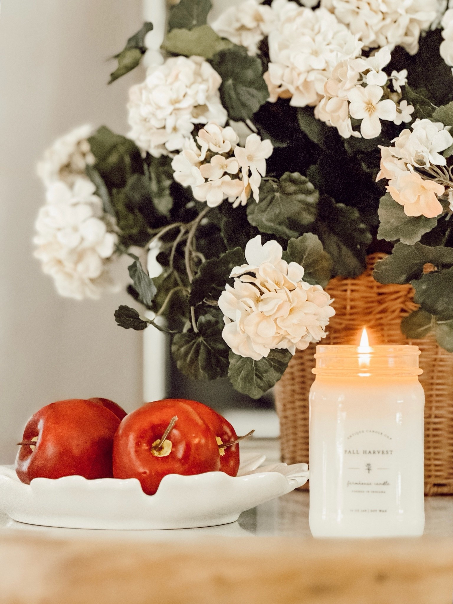 Fall decor on our kitchen island.

#LTKHome #LTKSeasonal