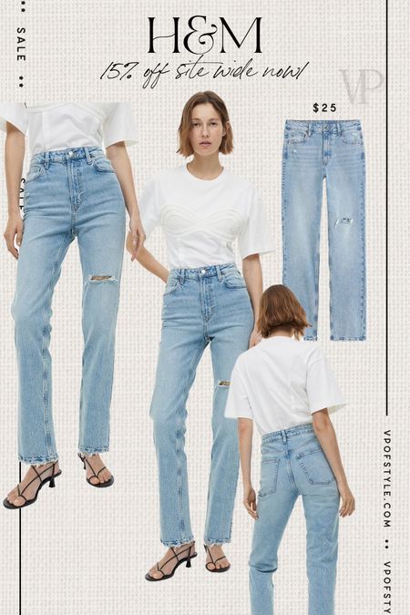 H&M denim new arrival. Love this style and on sale for under $30! Can’t beat the price! 

#LTKunder50 #LTKsalealert #LTKstyletip