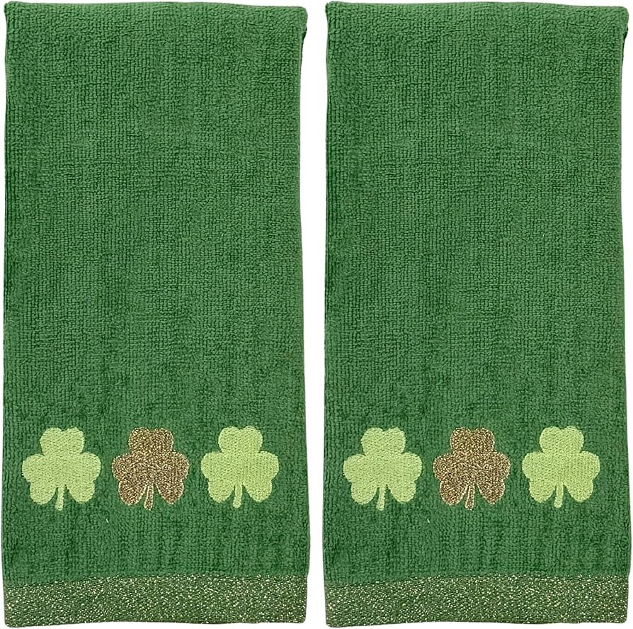 Serafina Home St. Patrick's Day Irish Kitchen Bath Guest Hand Fingertip Towels: Soft Absorbent Em... | Amazon (US)