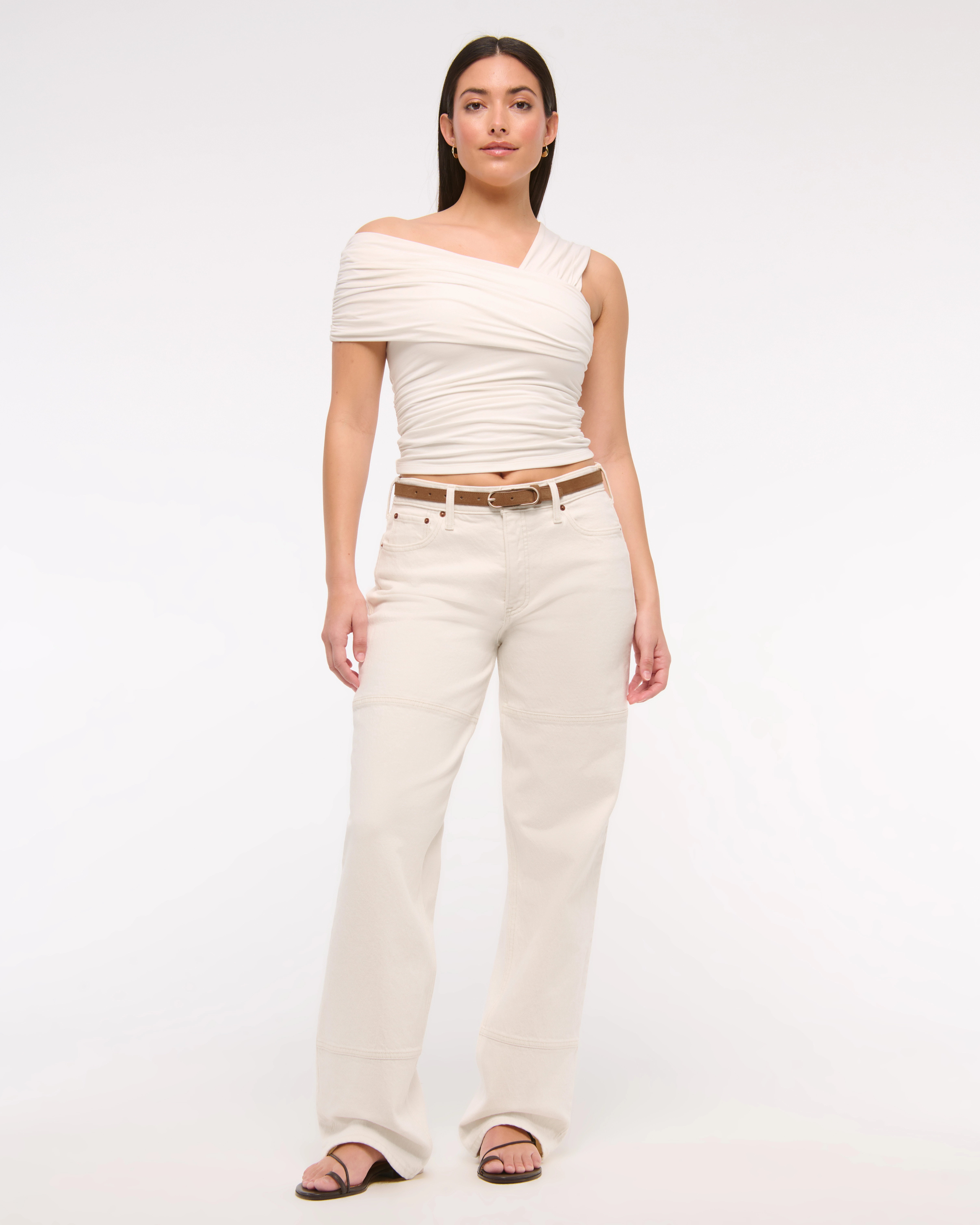 Curve Love Low Rise Baggy Jean | Abercrombie & Fitch (US)