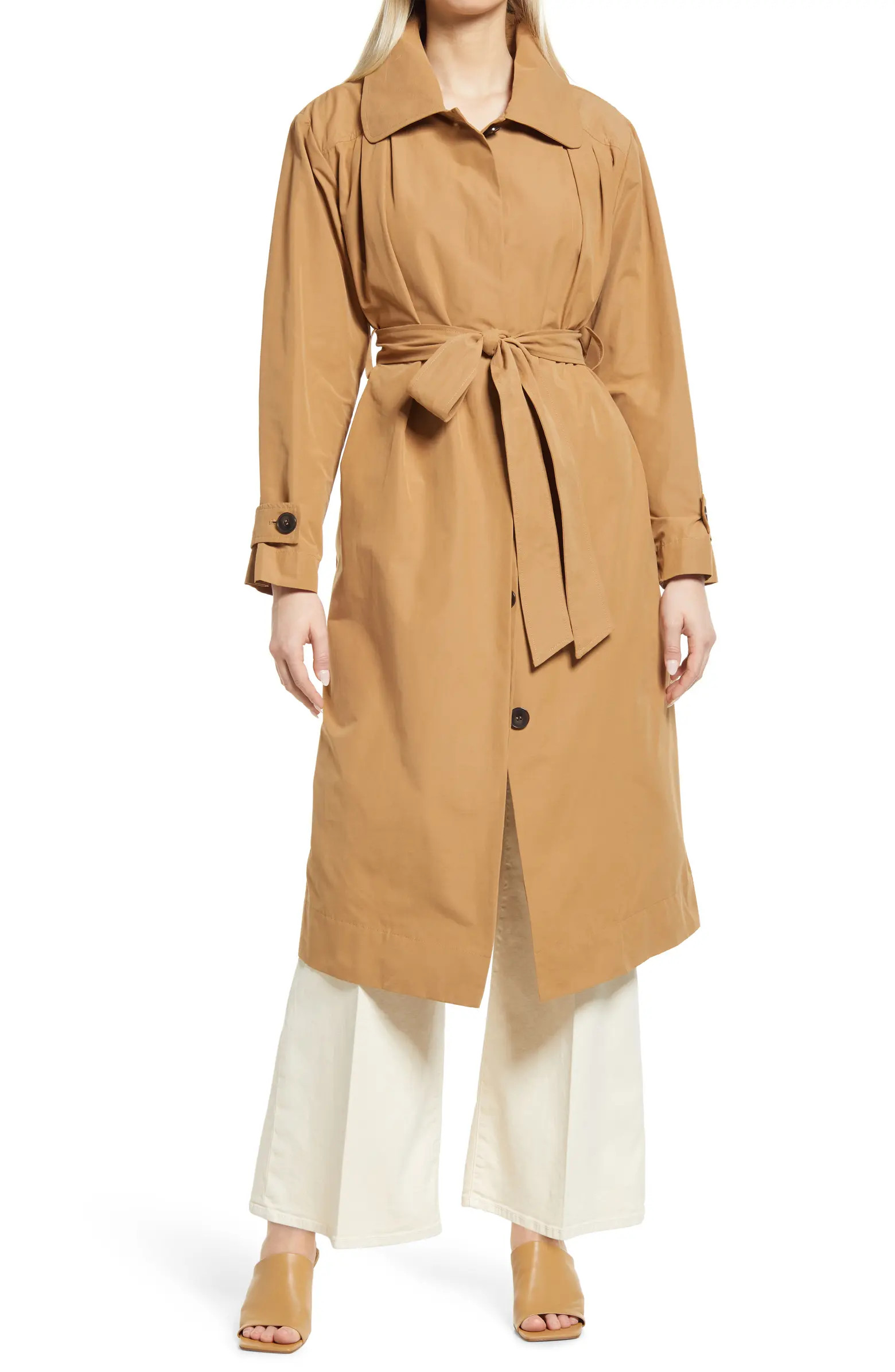 Nordstrom Women's Pleated Back Trench Coat | Nordstrom | Nordstrom