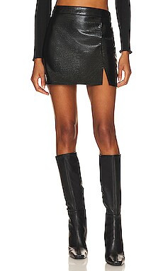 Steve Madden Cameron Mini Skirt in Black from Revolve.com | Revolve Clothing (Global)