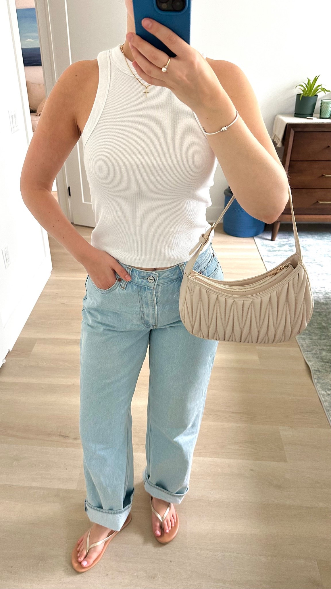 Easy summer outfit - high neck tank with my favorite baggy jeans 

#LTKSummerEdit #LTKStyleTip #LTKSeasonal