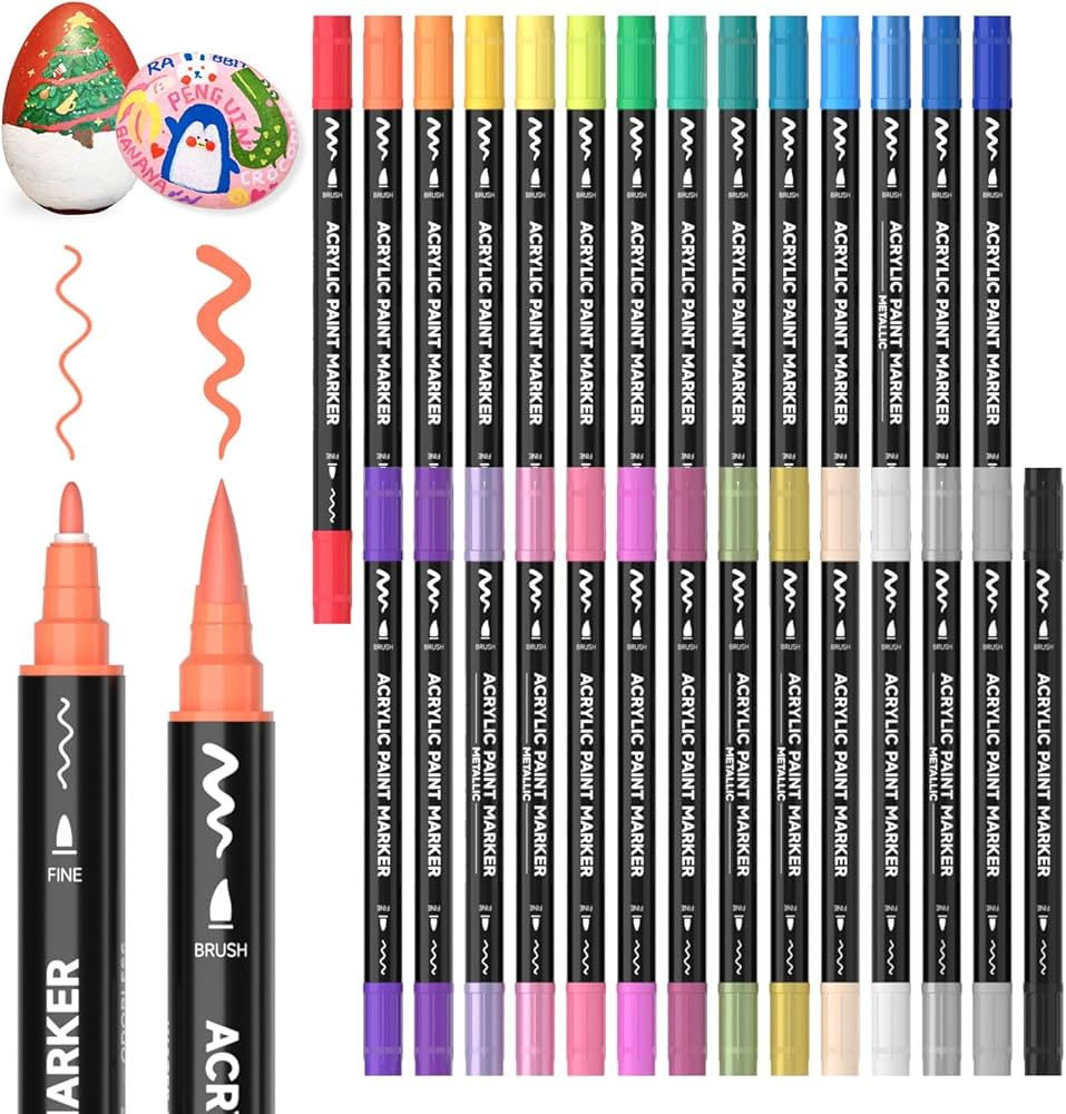 28 Colors Brush Tip and Fine Tip | Amazon (US)