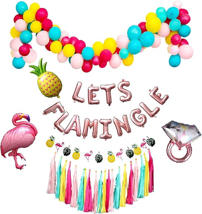 Flamingo Bachelorette Party Decorations Kit | Pink Flamingo Party Supplies Birthday | Final Flami... | Amazon (US)