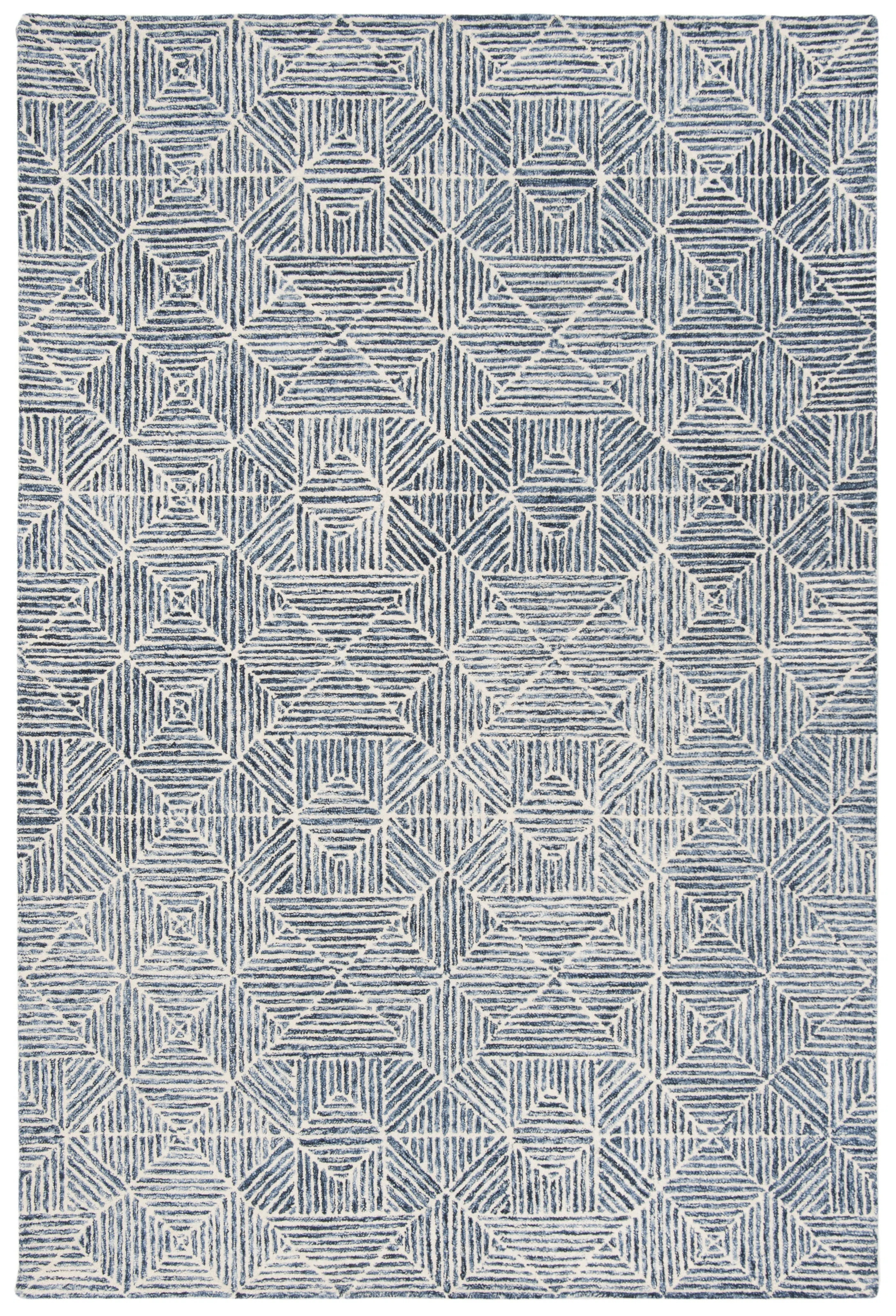 Linsly Handmade Blue/Ivory Rug | Wayfair North America