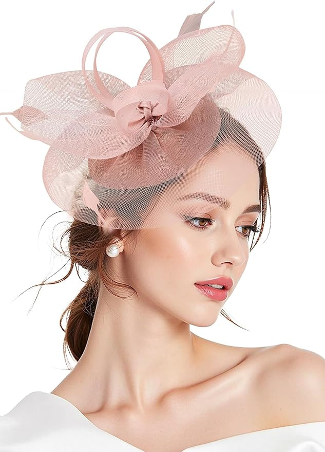 Zando 2025 Fascinators Hats for Women Kentucky Derby Hat Flower Tea Hat Mesh Feathers Headband Ha... | Amazon (US)