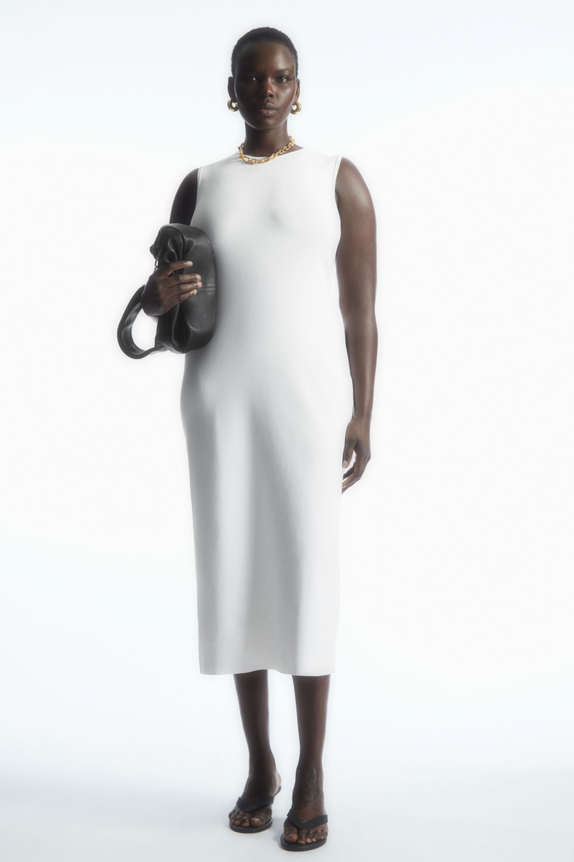 KNITTED MIDI DRESS | COS (US)