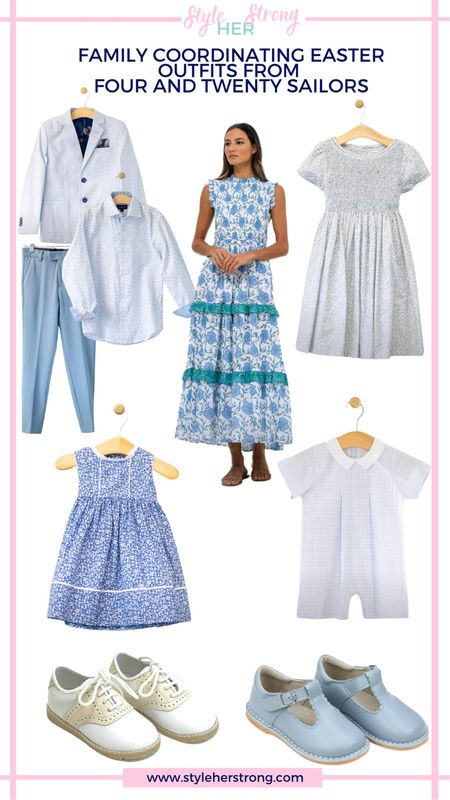 Coordinating family Easter outfits from Four and Twenty Sailor, a family-owned one stop shop for classic men’s, women’s, and children’s style. 

Easter dress, Easter outfits, matching family outfits, spring outfit, spring dress, smocked dress, baby Easter outfit 

#LTKkids #LTKfamily #LTKbaby