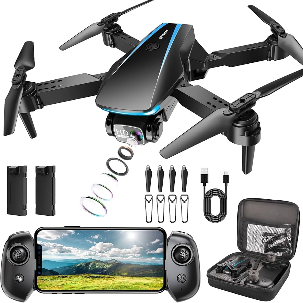 Mini Drone with Camera - Drones for Adults, 1080P HD Foldable Drone with Stable Hover, Auto-Follo... | Amazon (US)
