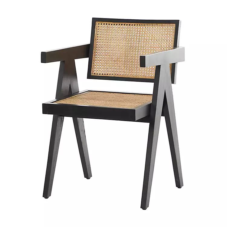 New! Woven Cane A-Frame Accent Chair | Kirkland's Home