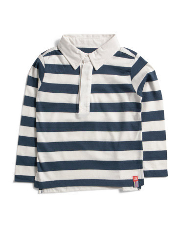 Toddler Boys Striped Rugby Shirt, Cotton | TJ Maxx