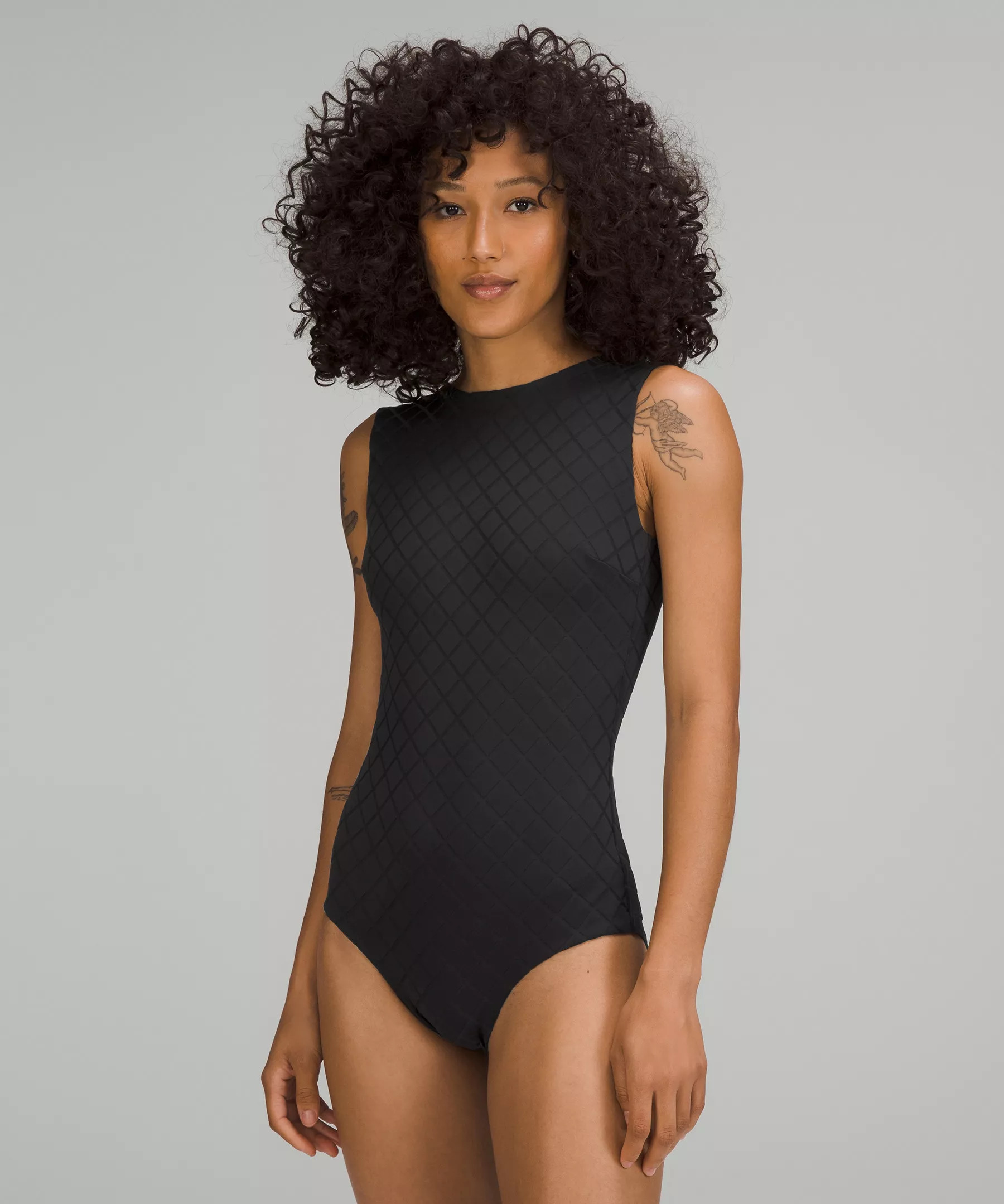Waterside High-Neck One-Piece Swimsuit Medium Bum Coverage Online Only | Lululemon (US)