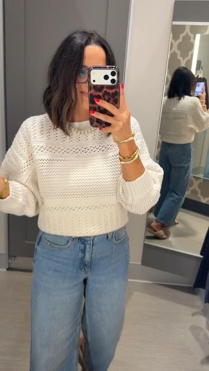 this sweater is giving the prettiest Anthro vibes 🤍 so cute with denim!

#TargetStyle #TargetFinds #AnthroVibes #AffordableFashion #FallFashion #LTKFinds